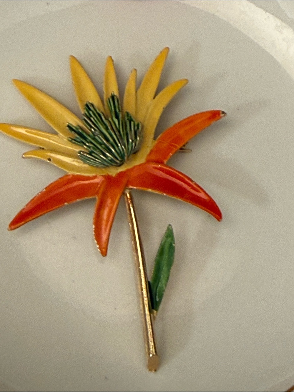 ART ( Arthur Pepper) flowers brooch vintage